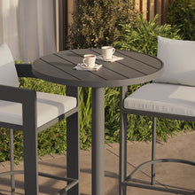 Load image into Gallery viewer, Tahoe 3-Piece Outdoor Patio Aluminum Bar Set by Modway