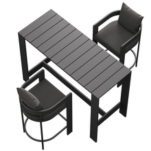 Load image into Gallery viewer, Tahoe 3-Piece Outdoor Patio Aluminum Bar Table Set by Modway