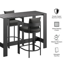 Load image into Gallery viewer, Tahoe 3-Piece Outdoor Patio Aluminum Bar Table Set by Modway