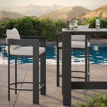 Load image into Gallery viewer, Tahoe 3-Piece Outdoor Patio Aluminum Bar Table Set by Modway