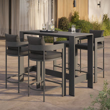 Load image into Gallery viewer, Tahoe 5-Piece Outdoor Patio Bar Table Set by Modway