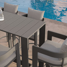 Load image into Gallery viewer, Tahoe 5-Piece Outdoor Patio Bar Table Set by Modway
