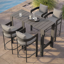 Load image into Gallery viewer, Tahoe 5-Piece Outdoor Patio Bar Table Set by Modway