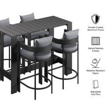 Load image into Gallery viewer, Tahoe 5-Piece Outdoor Patio Bar Table Set by Modway