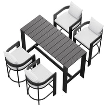 Load image into Gallery viewer, Tahoe 5-Piece Outdoor Patio Bar Table Set by Modway