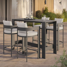 Load image into Gallery viewer, Tahoe 5-Piece Outdoor Patio Bar Table Set by Modway