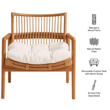 Load image into Gallery viewer, Tula Wood Rattan Lounge Chair by Modway