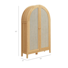Load image into Gallery viewer, Calista 63 Inch Arched Storage Cabinet With Folding Desk by Modway
