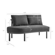 Load image into Gallery viewer, Porta 3 Piece Outdoor Patio Aluminum Modular Sofa by Modway