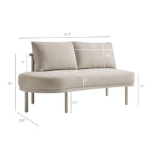 Load image into Gallery viewer, Porta 4 Piece Outdoor Patio Aluminum Modular Sofa Set by Modway