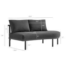 Load image into Gallery viewer, Porta Right-Arm Facing Outdoor Patio Aluminum Modular Piece by Modway