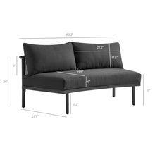 Load image into Gallery viewer, Porta 5 Piece Outdoor Patio Aluminum Modular Sofa Set by Modway