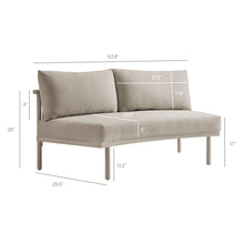 Load image into Gallery viewer, Porta Armless Outdoor Patio Aluminum Modular Piece by Modway