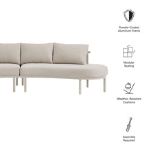 Load image into Gallery viewer, Porta 2 Piece Outdoor Patio Aluminum Modular Sofa by Modway