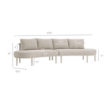 Load image into Gallery viewer, Porta 2 Piece Outdoor Patio Aluminum Modular Sofa by Modway