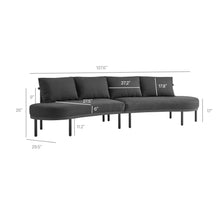 Load image into Gallery viewer, Porta 4 Piece Outdoor Patio Aluminum Modular Sofa Set by Modway