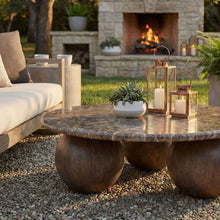 Load image into Gallery viewer, Pietra Indoor Outdoor Patio Round Coffee Table by Modway