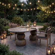 Load image into Gallery viewer, Pietra Indoor Outdoor Patio Oval Dining Table by Modway