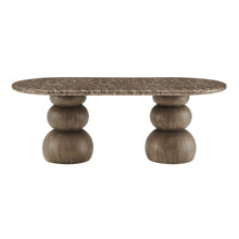 Load image into Gallery viewer, Pietra Indoor Outdoor Patio Oval Dining Table by Modway