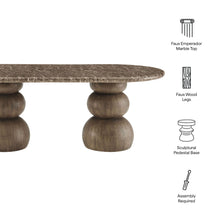 Load image into Gallery viewer, Pietra Indoor Outdoor Patio Oval Dining Table by Modway
