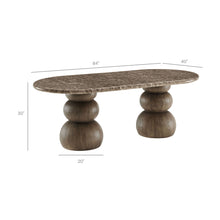 Load image into Gallery viewer, Pietra Indoor Outdoor Patio Oval Dining Table by Modway