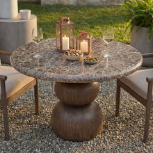Load image into Gallery viewer, Pietra Indoor Outdoor Patio Round Dining Table by Modway