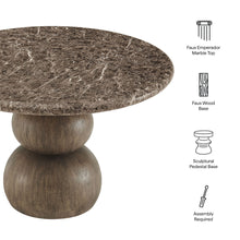 Load image into Gallery viewer, Pietra Indoor Outdoor Patio Round Dining Table by Modway