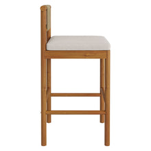 Load image into Gallery viewer, Eleni Outdoor Patio Teak Wood Bar Stools Set of 2 by Modway