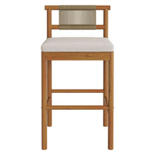 Load image into Gallery viewer, Eleni Outdoor Patio Teak Wood Bar Stools Set of 2 by Modway