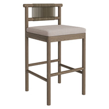 Load image into Gallery viewer, Eleni Outdoor Patio Teak Wood Bar Stools Set of 2 by Modway