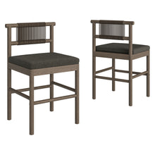 Load image into Gallery viewer, Eleni Outdoor Patio Teak Wood Counter Stools Set of 2 by Modway
