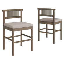 Load image into Gallery viewer, Eleni Outdoor Patio Teak Wood Counter Stools Set of 2 by Modway