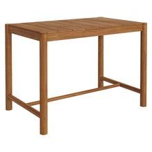 Load image into Gallery viewer, Eleni Rectangle 56-Inch Outdoor Patio Teak Wood Rectangular Bar Table by Modway
