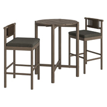 Load image into Gallery viewer, Eleni 3-Piece Outdoor Patio Teak Wood Bar Set by Modway