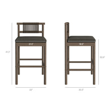 Load image into Gallery viewer, Eleni 3-Piece Outdoor Patio Teak Wood Bar Set by Modway