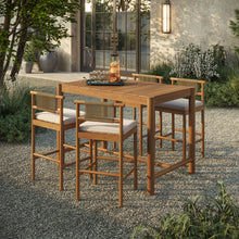 Load image into Gallery viewer, Eleni 5-Piece Outdoor Patio Teak Wood Bar Set by Modway