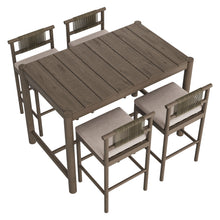 Load image into Gallery viewer, Eleni 5-Piece Outdoor Patio Teak Wood Bar Set by Modway