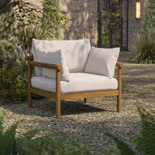Load image into Gallery viewer, Eleni Outdoor Patio Teak Wood Armchair by Modway