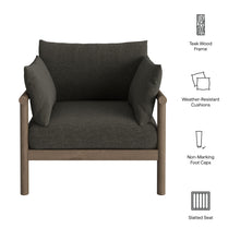 Load image into Gallery viewer, Eleni Outdoor Patio Teak Wood Armchair by Modway