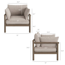 Load image into Gallery viewer, Eleni Outdoor Patio Teak Wood Armchair by Modway