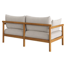 Load image into Gallery viewer, Eleni Outdoor Patio Teak Wood Loveseat by Modway