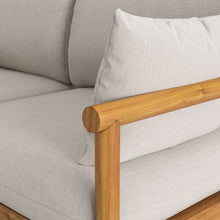 Load image into Gallery viewer, Eleni Outdoor Patio Teak Wood Loveseat by Modway