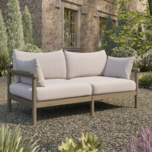 Load image into Gallery viewer, Eleni Outdoor Patio Teak Wood Loveseat by Modway