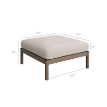 Load image into Gallery viewer, Eleni Square Outdoor Patio Teak Wood Ottoman by Modway