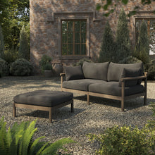 Load image into Gallery viewer, Eleni 2-Piece Outdoor Patio Teak Wood Loveseat with Ottoman Set by Modway