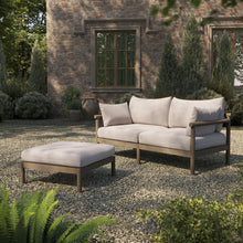 Load image into Gallery viewer, Eleni 2-Piece Outdoor Patio Teak Wood Loveseat with Ottoman Set by Modway