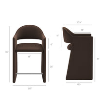 Load image into Gallery viewer, Talia 37 Inch Performance Velvet Counter Stool by Modway