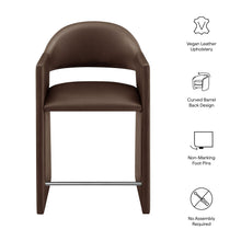 Load image into Gallery viewer, Talia 37 Inch Vegan Leather Counter Stool by Modway