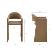 Load image into Gallery viewer, Talia 41 Inch Performance Velvet Bar Stool by Modway