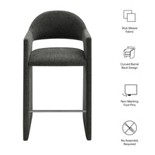 Load image into Gallery viewer, Talia 41 Inch Upholstered Fabric Bar Stool by Modway